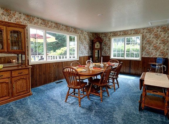 The large formal Dining Room easily accommodated the Seller's fa