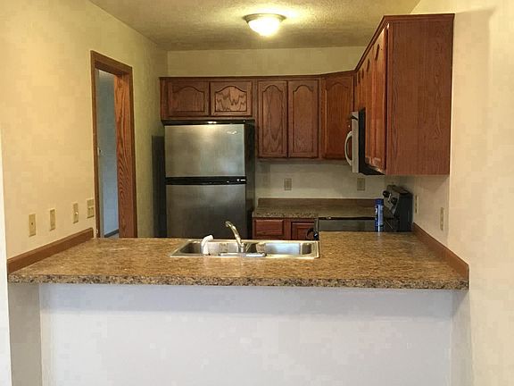 Open kitchen with bar stool seating option