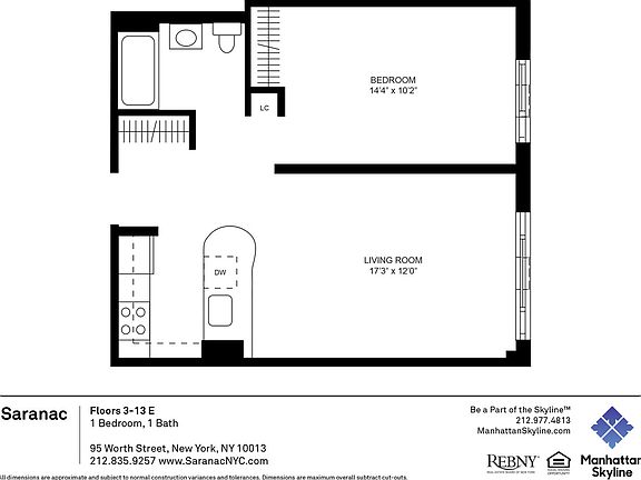 2nd image of 95 Worth St #1105