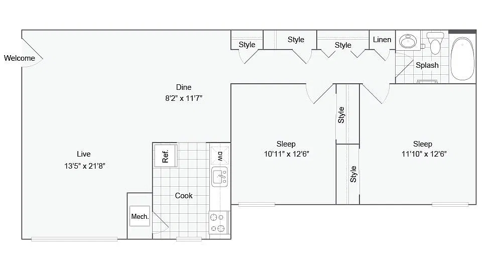 Floor plan Burlington