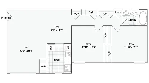 Floor plan Burlington