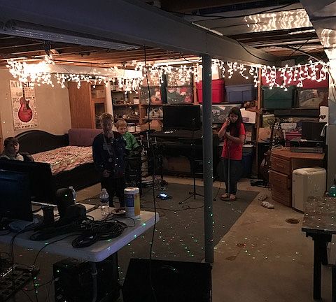 unfinished basement section
