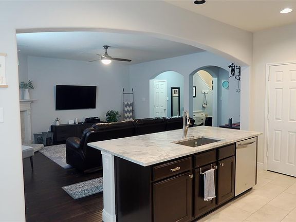 Open concept living room and kitchen