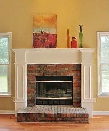 Wood burning fireplace