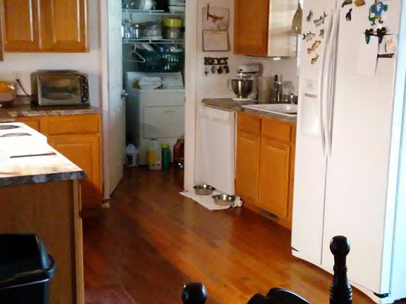 kitchen and separate laundry
