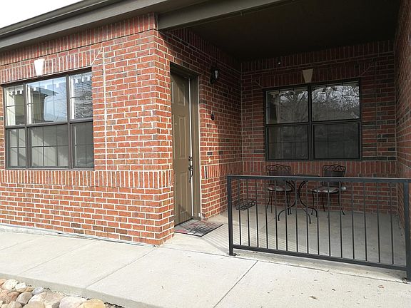 Exterior front door and patio