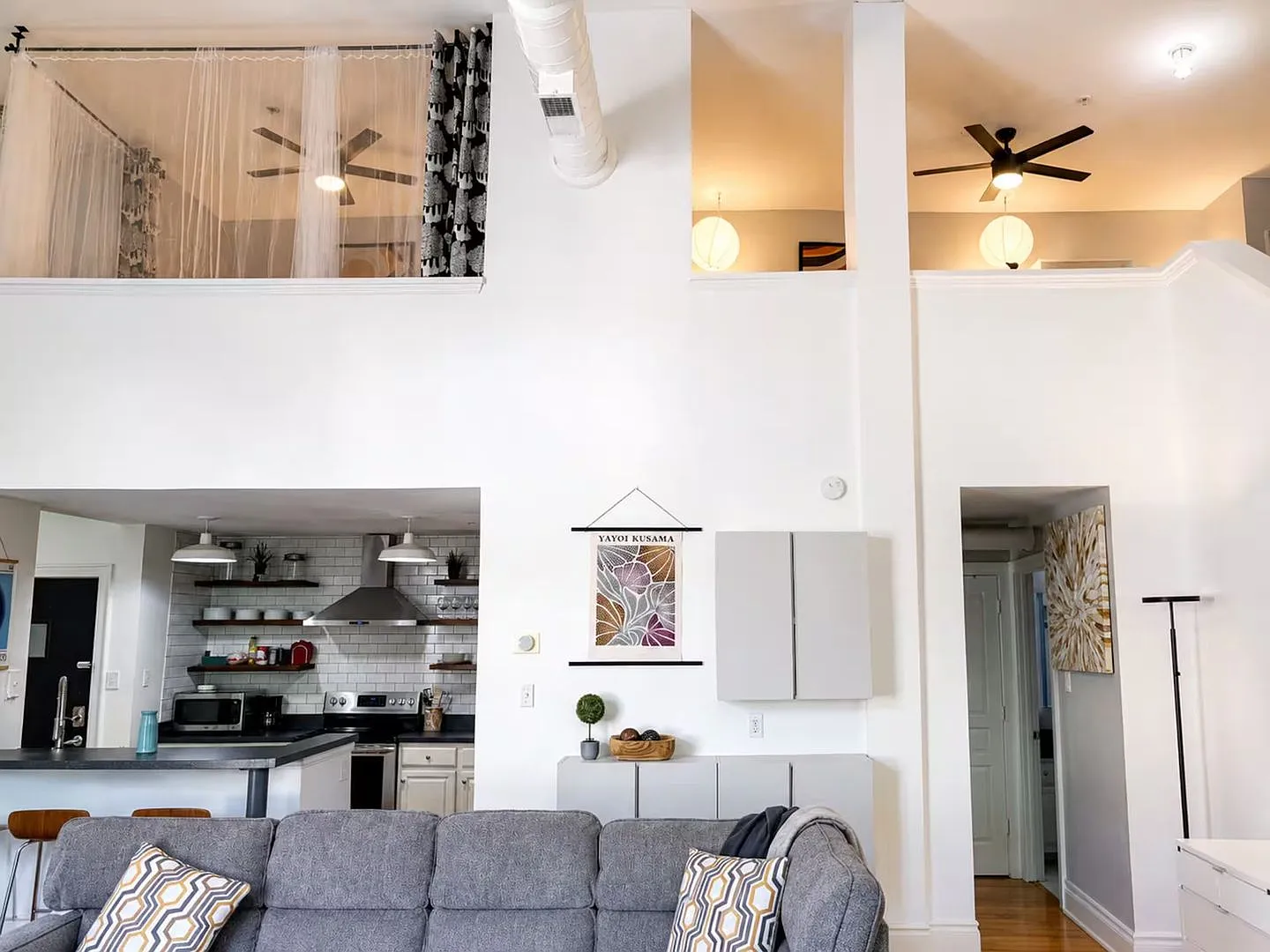 Rare Top-Floor Frunished Loft in Elizabeth with 22' Ceilings, Gated Parking and Walkable Dining — Photo 1