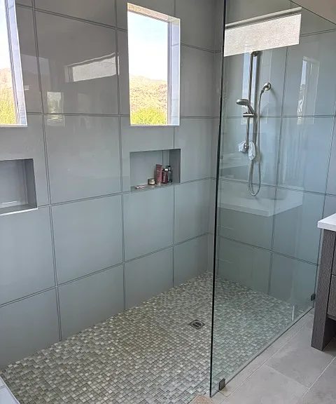 Primary bedroom walk-in shower