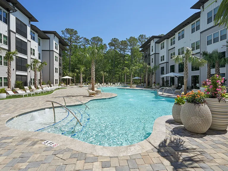 Resort-Style Saltwater Pool with Sun Shelf