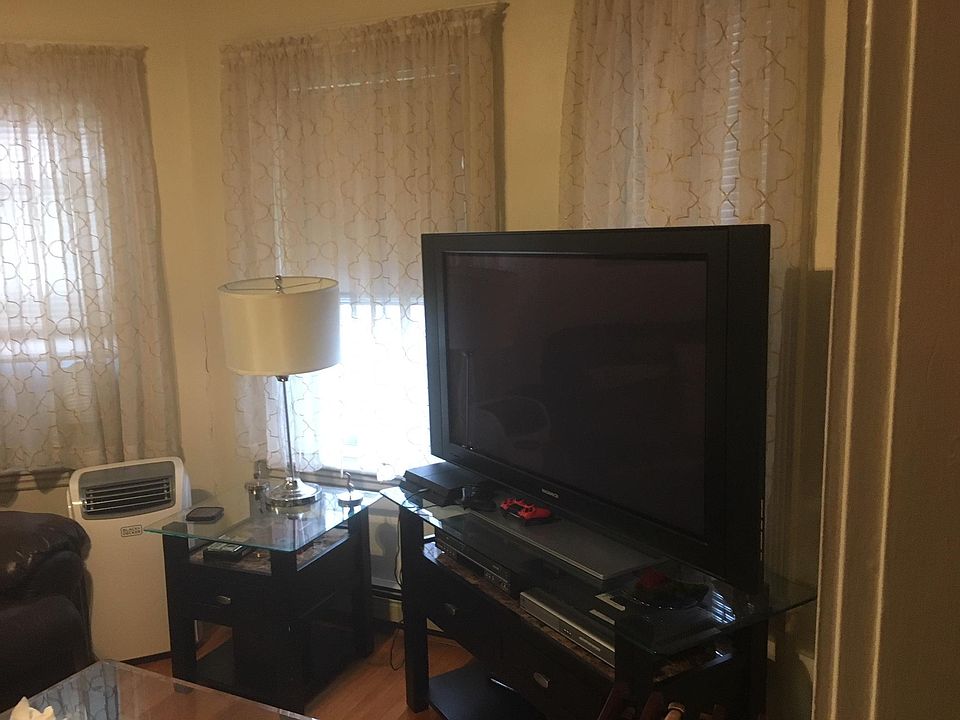 Living room with bay window