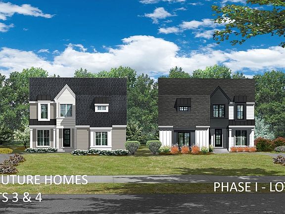 Proposed 4 Home streetscape with Future Phase II