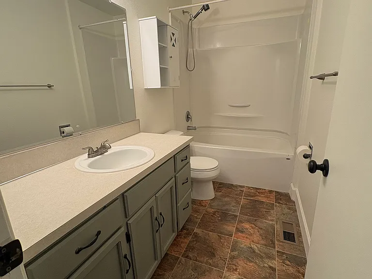 Hall bathroom on upper level