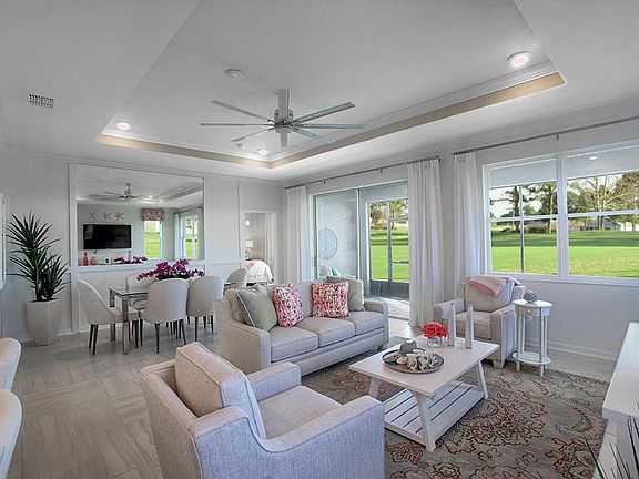 Orchid Model Floor plan at On Top of the World Communities Living Area