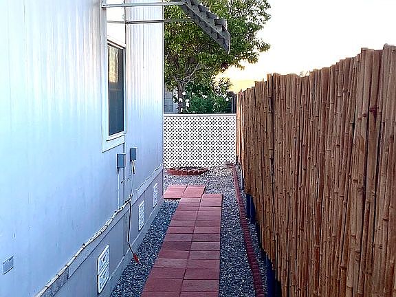 Back/south end of house