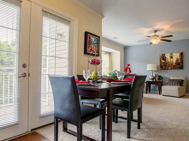 open layout at Water's Bend Apartments