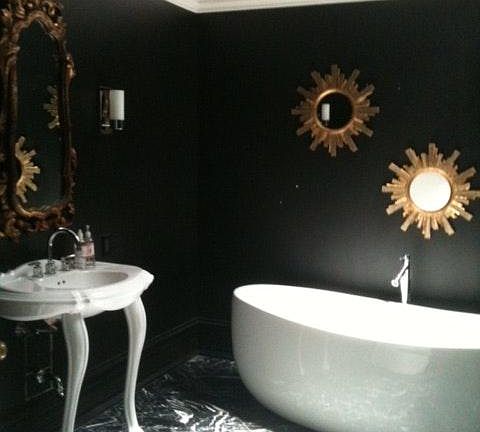 Spa Bathroom bathed in Skylight, beautiful soaking tub, walk