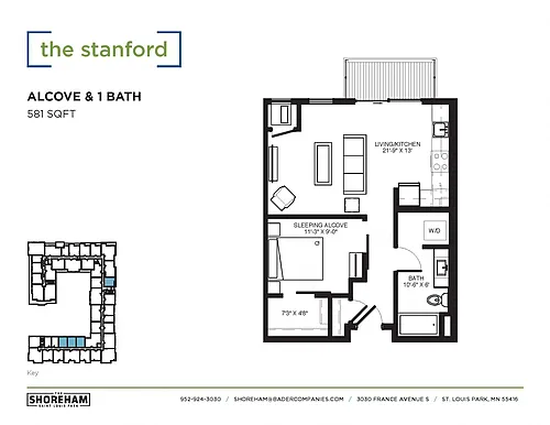 Floor plan The Stanford