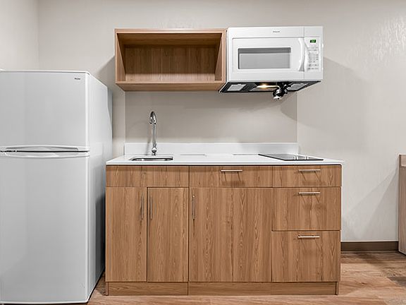 In room kitchen
