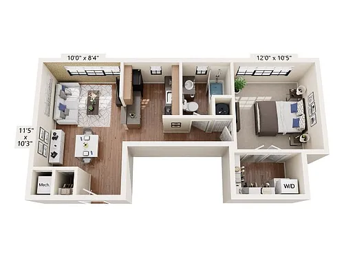 Floor plan The Ambassador at Library Square James