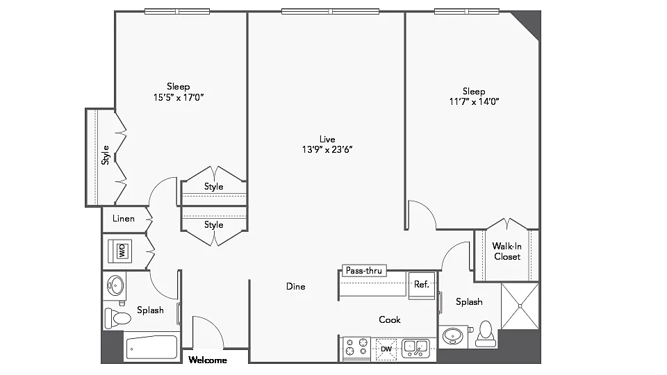 Floor plan Baldwin