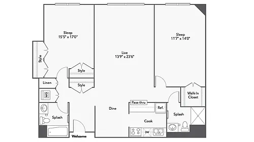 Floor plan Baldwin