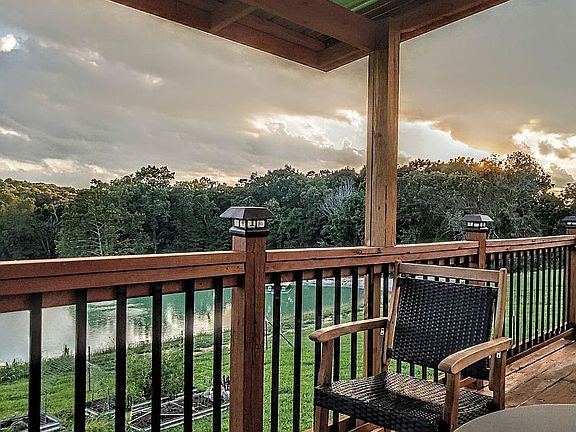 Deck overlooking the lake