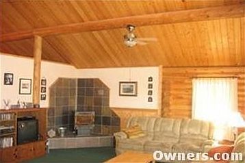 living room, vaulted ceilings, soapstone fireplace platform