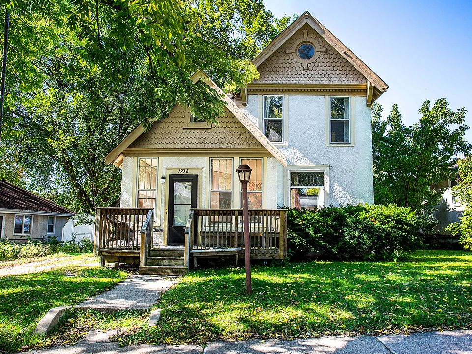 front of house, queen ann style triplex.