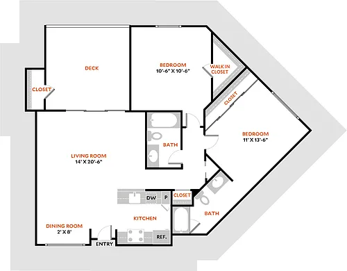 Floor plan Plan 2BR