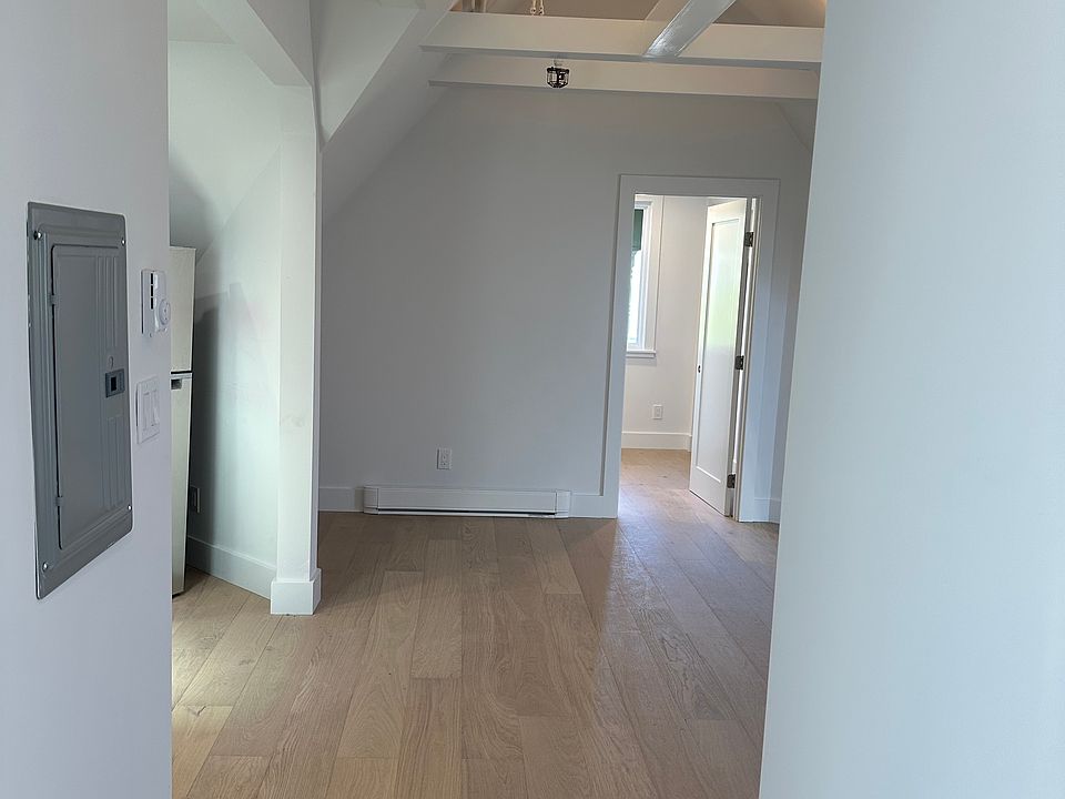 Up lighting highlights vaulted ceilings