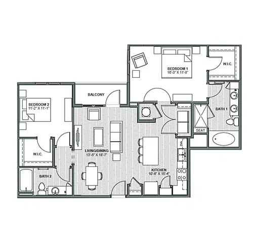 Floor plan Royal Gorge III