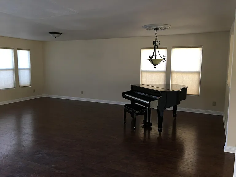 Large family room with formal dining