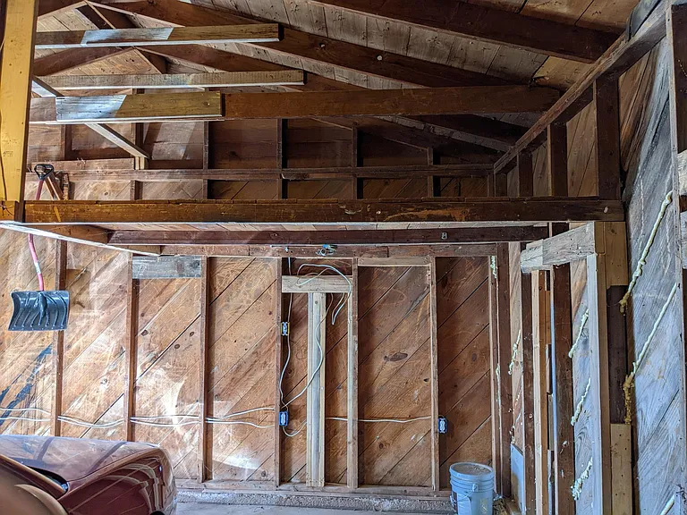 Storage space in garage