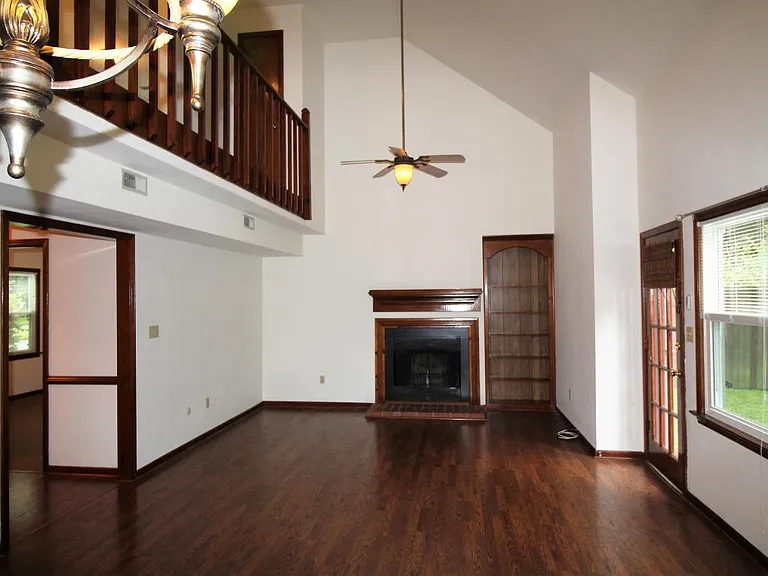great room with fireplace