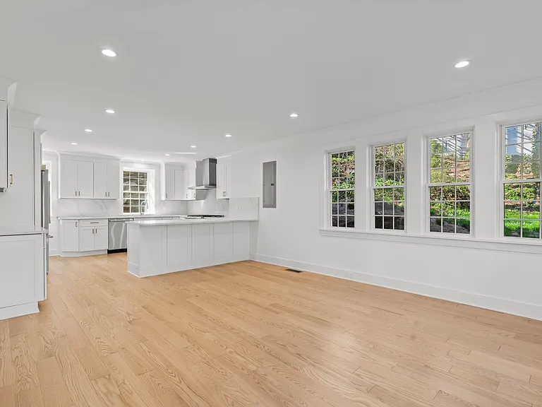 Open space dining/kitchen.