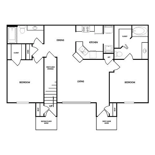 Floor plan B3