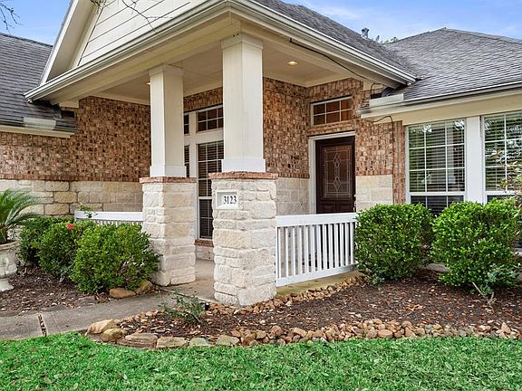 Inviting covered front porch to welcome guests