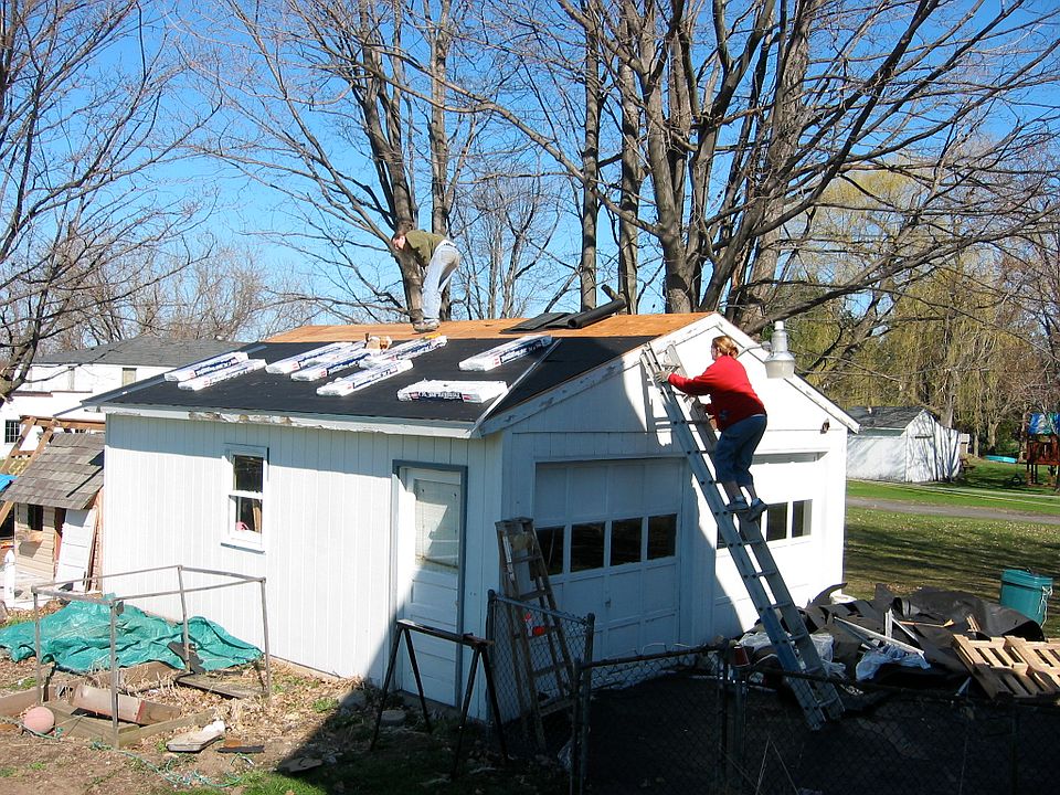 New garage roof in 2006
