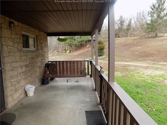 Side porch with swing