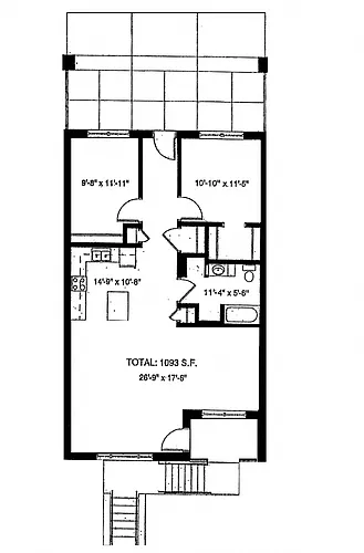 Floor plan 2 Bedroom A