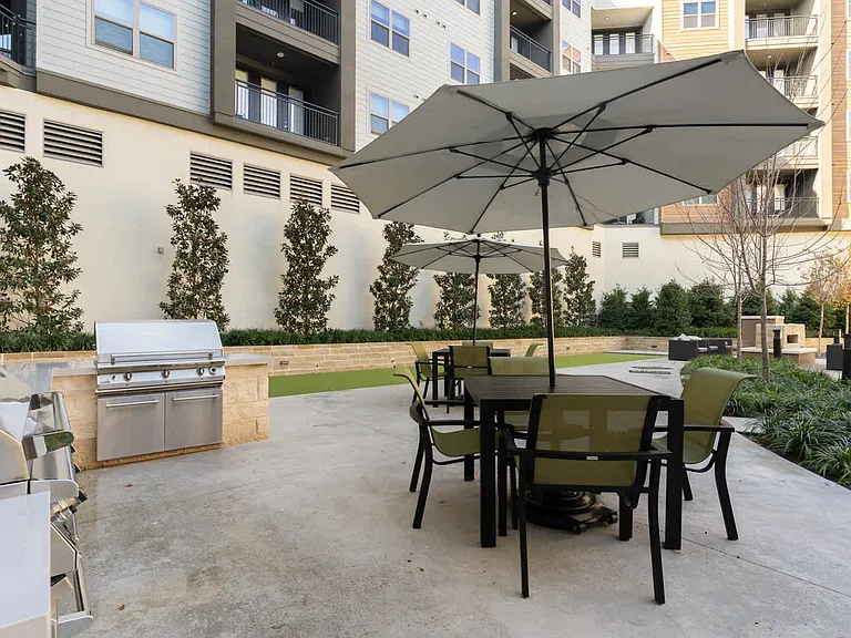 Outdoor Lounge with Grilling Area