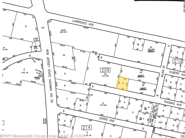 0 Thomas Avenue, Ocean Twp, NJ 07712