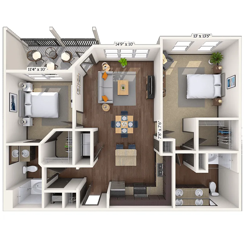 Floor plan Whitaker