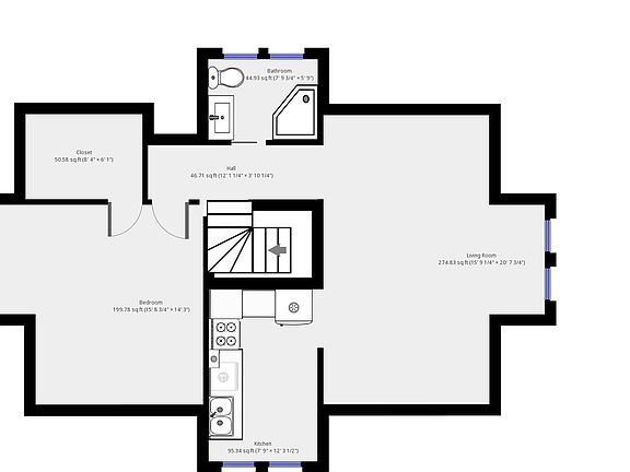 502 Riddle Rd. Apt. 3 Floorplan
