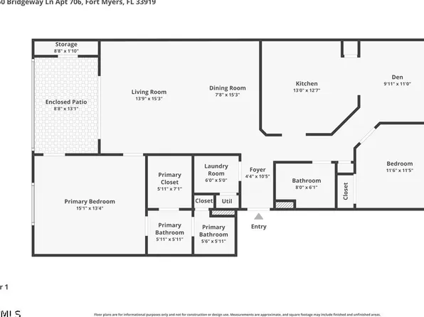 15050 Bridgeway Ln APT 706, Fort Myers, FL 33919