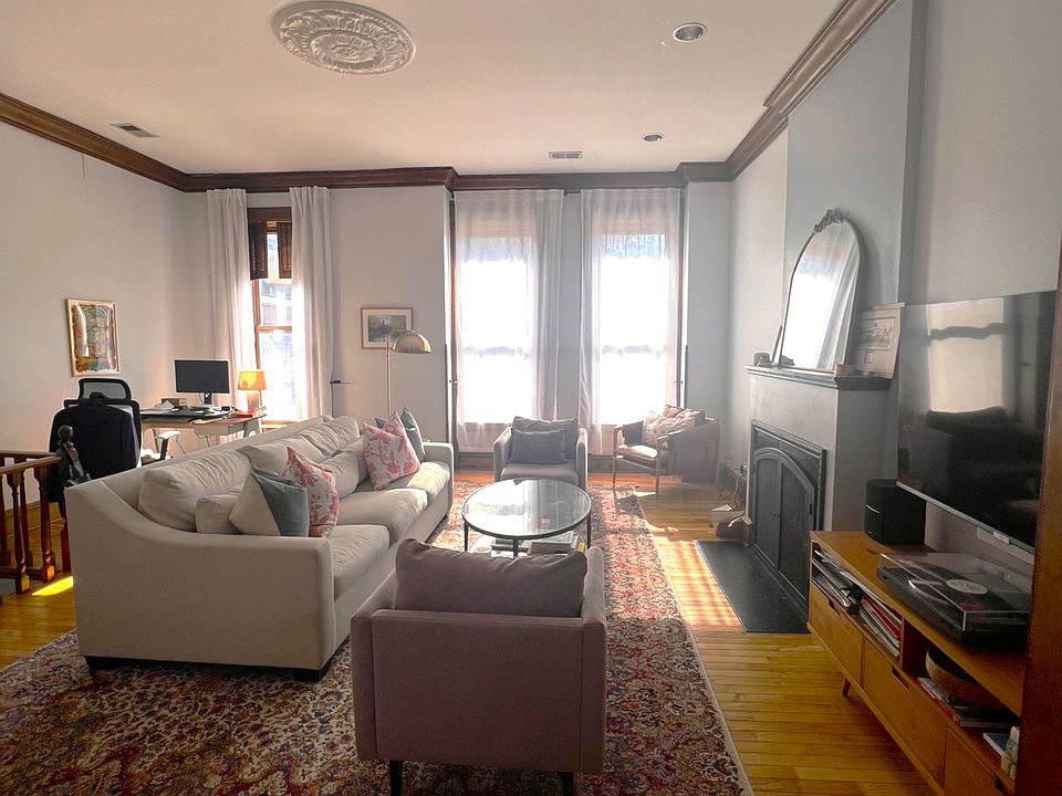 Living room with 3 huge windows