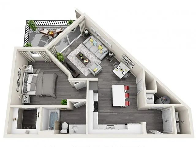 Floor plan 1B