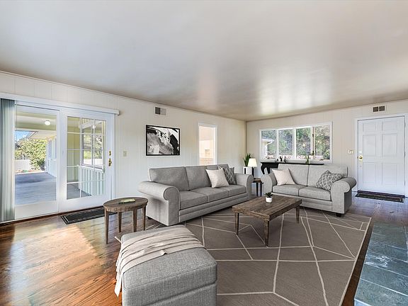 Virtual staging of living room