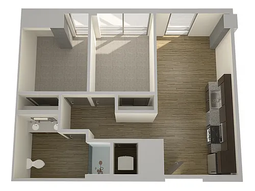 Floor plan 2x1FL