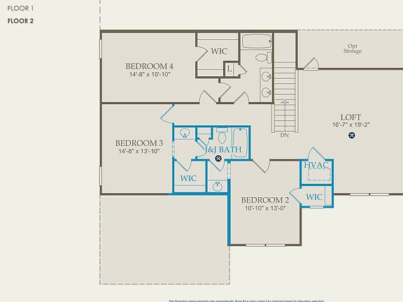Vanderbilt Floor Plan, Quick Move-in Home, Floor 2